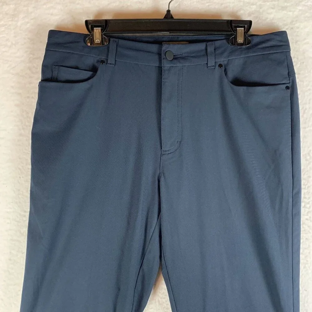 VRST Commuter 2-Way Pants Men's 34 Navy Blue Polyester Stretch Athletic Fit 9782